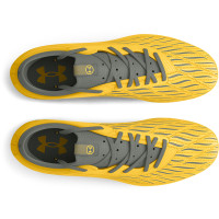 Under Armour Magnetico Select 4.0 Gazon Naturel Chaussures de Foot (FG) Jaune Gris