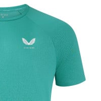 Ensemble d'été stretch imprimé Castore turquoise gris foncé blanc