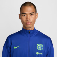 Nike FC Barcelone Strike Survêtement Full-Zip 2024-2025 Bleu Gris Foncé Vert Clair