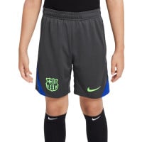 Nike FC Barcelone Strike Short d'Entraînement 2024-2025 Enfants Gris Foncé Vert Clair Bleu