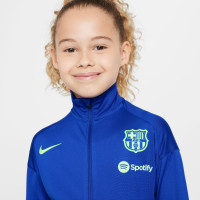 Nike FC Barcelone Strike Survêtement Full-Zip 2024-2025 Tout-Petits Bleu Gris Foncé Vert Clair