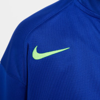 Nike FC Barcelone Strike Survêtement Full-Zip 2024-2025 Tout-Petits Bleu Gris Foncé Vert Clair