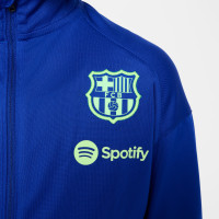 Nike FC Barcelona Strike Trainingspak Full-Zip 2024-2025 Kleuters Blauw Donkergrijs Lichtgroen