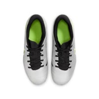 Nike Tiempo Legend 10 Academy Gazon Naturel Gazon Artificiel Chaussures de Foot (MG) Enfants Argenté Noir Néon Jaune