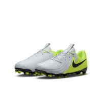 Nike Phantom GX II Academy Gazon Naturel Gazon Artificiel (MG) Enfants Néon Jaune Argenté Noir