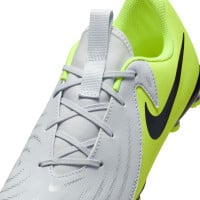 Nike Phantom GX II Academy Gazon Naturel Gazon Artificiel (MG) Enfants Néon Jaune Argenté Noir