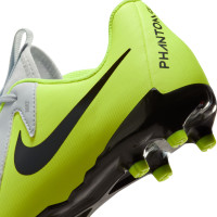 Nike Phantom GX II Academy Gazon Naturel Gazon Artificiel (MG) Enfants Néon Jaune Argenté Noir