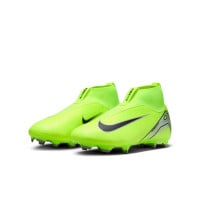 Nike Zoom Mercurial Superfly 10 Academy Gras / Kunstgras Voetbalschoenen (MG) Kids Neongeel Zwart Zilver