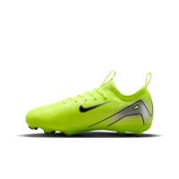 Nike Zoom Mercurial Vapor 16 Academy Gazon Naturel Artificiel Chaussures de Foot (MG) Enfants Néon Jaune Noir Argenté