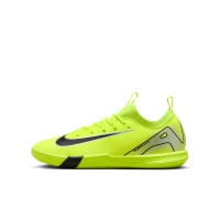 Nike Zoom Mercurial Vapor 16 Academy Chaussures de Foot en Salle (IN) Enfants Néon Jaune Noir Argenté