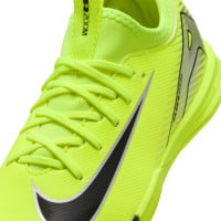 Nike Zoom Mercurial Vapor 16 Academy Chaussures de Foot en Salle (IN) Enfants Néon Jaune Noir Argenté