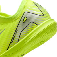 Nike Zoom Mercurial Vapor 16 Academy Chaussures de Foot en Salle (IN) Enfants Néon Jaune Noir Argenté