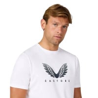 T-shirt graphique Castore blanc gris foncé