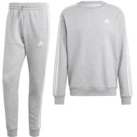 adidas Essentials Crew Survêtement de Jogging Gris Blanc