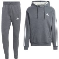 adidas Essentials Fleece Survêtement de Jogging à Capuche Gris Foncé Blanc