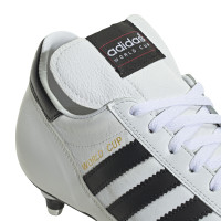 adidas Mundial World Cup Crampons Vissés Chaussures de Foot (SG) Blanc Noir Doré