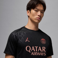 Nike Paris Saint-Germain x Jordan Pre-Match Trainingsshirt 2024-2025 Zwart Rood Roze