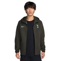 Nike Tottenham Hotspur Tech Fleece Vest 2024-2025 Donkergrijs Groen Lichtblauw