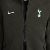 Nike Tottenham Hotspur Tech Fleece Vest 2024-2025 Donkergrijs Groen Lichtblauw