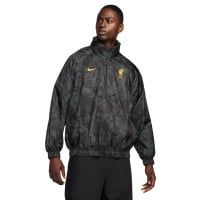 Nike Liverpool Windrunner 2024-2025 Gris Foncé Noir Jaune