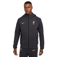 Nike Liverpool Tech Fleece Trainingspak 2024-2025 Donkergrijs Geel