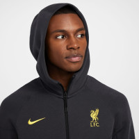 Nike Liverpool Tech Fleece Trainingspak 2024-2025 Donkergrijs Geel