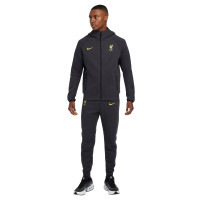 Nike Liverpool Tech Fleece Trainingspak 2024-2025 Donkergrijs Geel