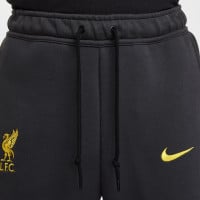 Nike Liverpool Tech Fleece Pantalon de Jogging 2024-2025 Gris Foncé Jaune