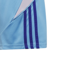 adidas Tiro 24 Voetbalbroekje Kids Blauw Grijs