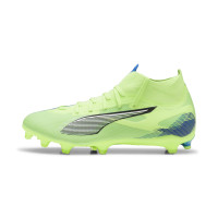 PUMA Ultra 5 Match+ Gras / Kunstgras Voetbalschoenen (MG) Groen Blauw Zwart Wit