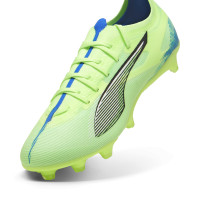 PUMA Ultra 5 Match Gazon Naturel Gazon Artificiel Chaussures de Foot (MG) Vert Bleu Noir Blanc