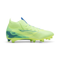 PUMA Ultra 5 Match+ Gras / Kunstgras Voetbalschoenen (MG) Dames Groen Blauw Zwart Wit