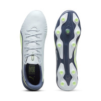 PUMA King Match Gras / Kunstgras Voetbalschoenen (MG) Lichtgrijs Donkergrijs Lichtgroen