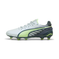 PUMA King Ultimate Gazon Naturel Gazon Artificiel Chaussures de Foot (MG) Femmes Gris Clair Gris Foncé Vert Clair