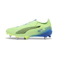 PUMA Ultra 5 Ultimate Crampons Vissés Chaussures de Foot (SG) Vert Bleu Noir Blanc