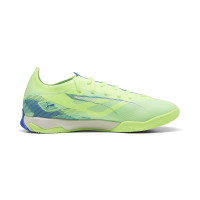 PUMA Ultra 5 Match Chaussures de Foot en Salle (IN) Vert Bleu Noir Blanc