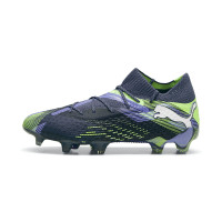 PUMA Future 7 Ultimate Gras / Kunstgras Voetbalschoenen (MG) Dames Grijs Paars Groen Wit