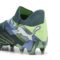 PUMA Future 7 Ultimate Gras / Kunstgras Voetbalschoenen (MG) Dames Grijs Paars Groen Wit