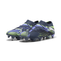 PUMA Future 7 Ultimate Low Gras / Kunstgras Voetbalschoenen (MG) Grijs Paars Groen Wit