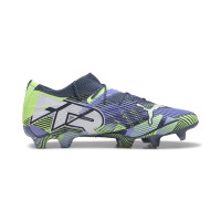 PUMA Future 7 Ultimate Low Gras / Kunstgras Voetbalschoenen (MG) Grijs Paars Groen Wit