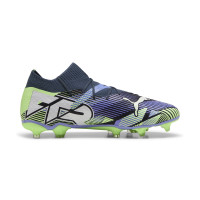 PUMA Future 7 Pro Gazon Naturel Gazon Artificiel Chaussures de Foot (MG) Gris Mauve Vert Blanc