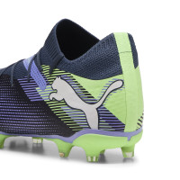 PUMA Future 7 Pro Gazon Naturel Gazon Artificiel Chaussures de Foot (MG) Gris Mauve Vert Blanc