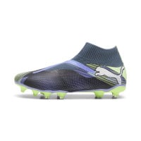 PUMA Future 7 Match+ Sans Lacets Gazon Naturel Gazon Artificiel Chaussures de Foot (MG) Gris Mauve Vert Blanc