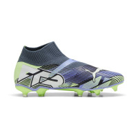 PUMA Future 7 Match+ Veterloze Gras / Kunstgras Voetbalschoenen (MG) Grijs Paars Groen Wit