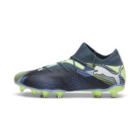 PUMA Future 7 Match Gras / Kunstgras Voetbalschoenen (MG) Grijs Paars Groen Wit