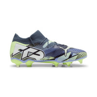 PUMA Future 7 Match Gras / Kunstgras Voetbalschoenen (MG) Dames Grijs Paars Groen Wit