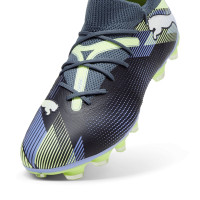 PUMA Future 7 Match Gras / Kunstgras Voetbalschoenen (MG) Dames Grijs Paars Groen Wit