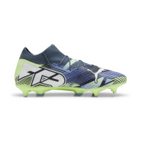 PUMA Future 7 Match IJzeren-Nop Voetbalschoenen (SG) Grijs Paars Groen Wit