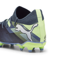 PUMA Future 7 Match Gras / Kunstgras Voetbalschoenen (MG) Kids Grijs Paars Groen Wit