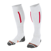 Chaussettes de football Stanno Forza II blanches rouges